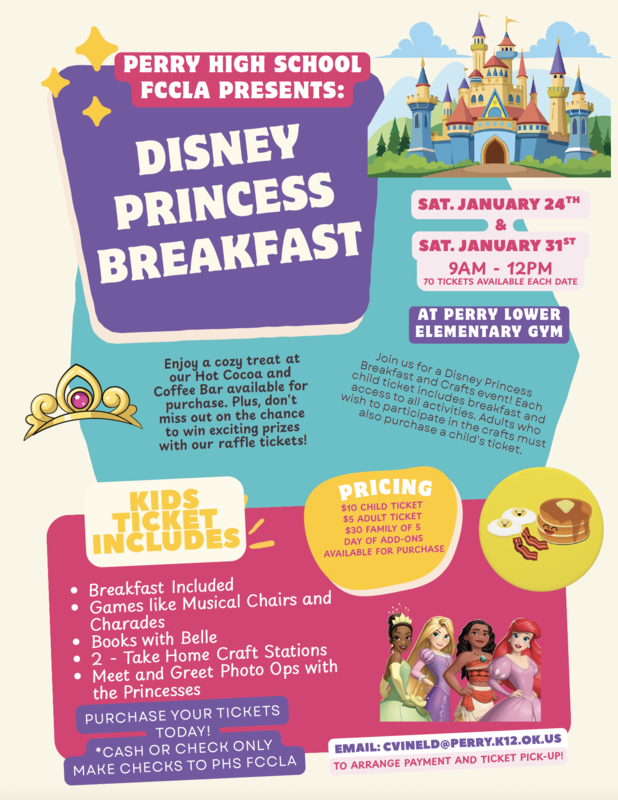 Perry FCCLA Disney Princess breakfast