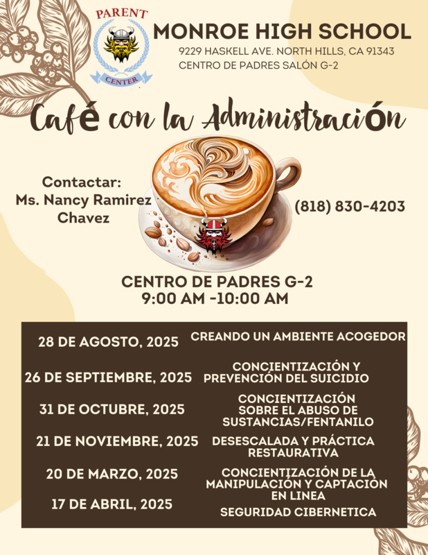 coffee with admin Spanish