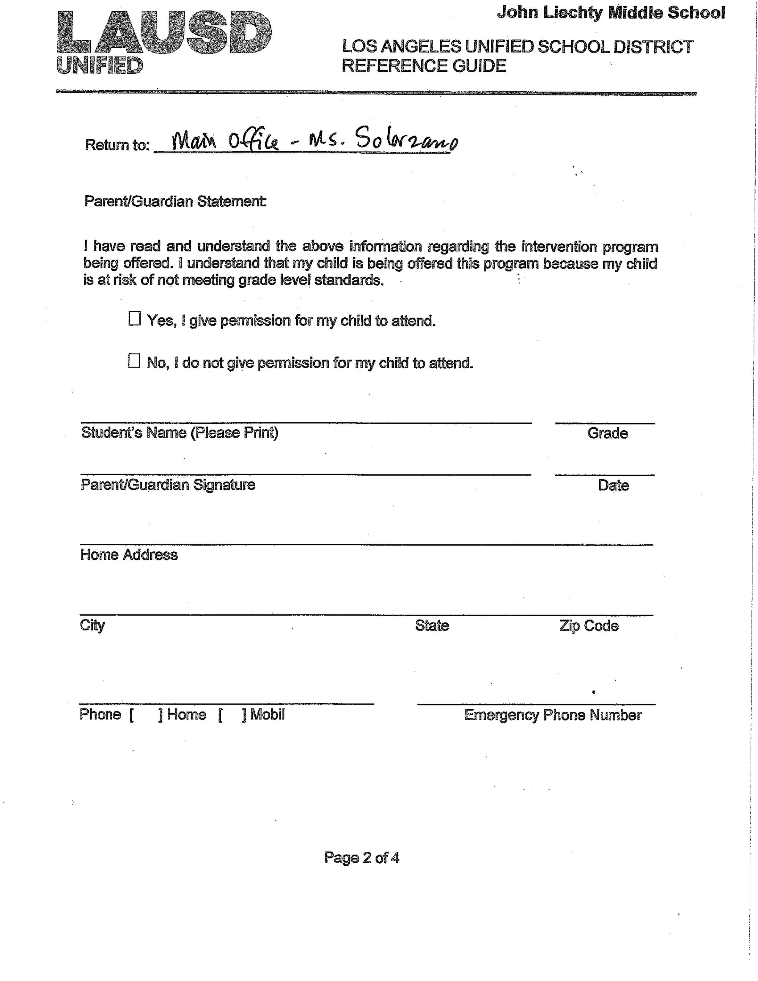 Tutor Me Student Application John H Liechty Middle School