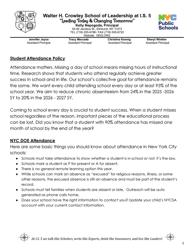 Attendance Policy