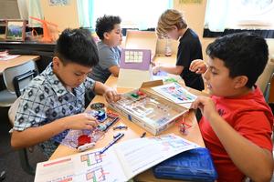 Students learning about energy in Mrs. Batie's class.