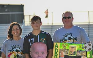 Soccer players honored on Senior Night
