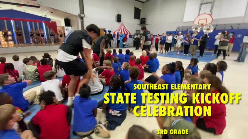 Southeast Elementary 3rd Grade Reading Test Pep Rally