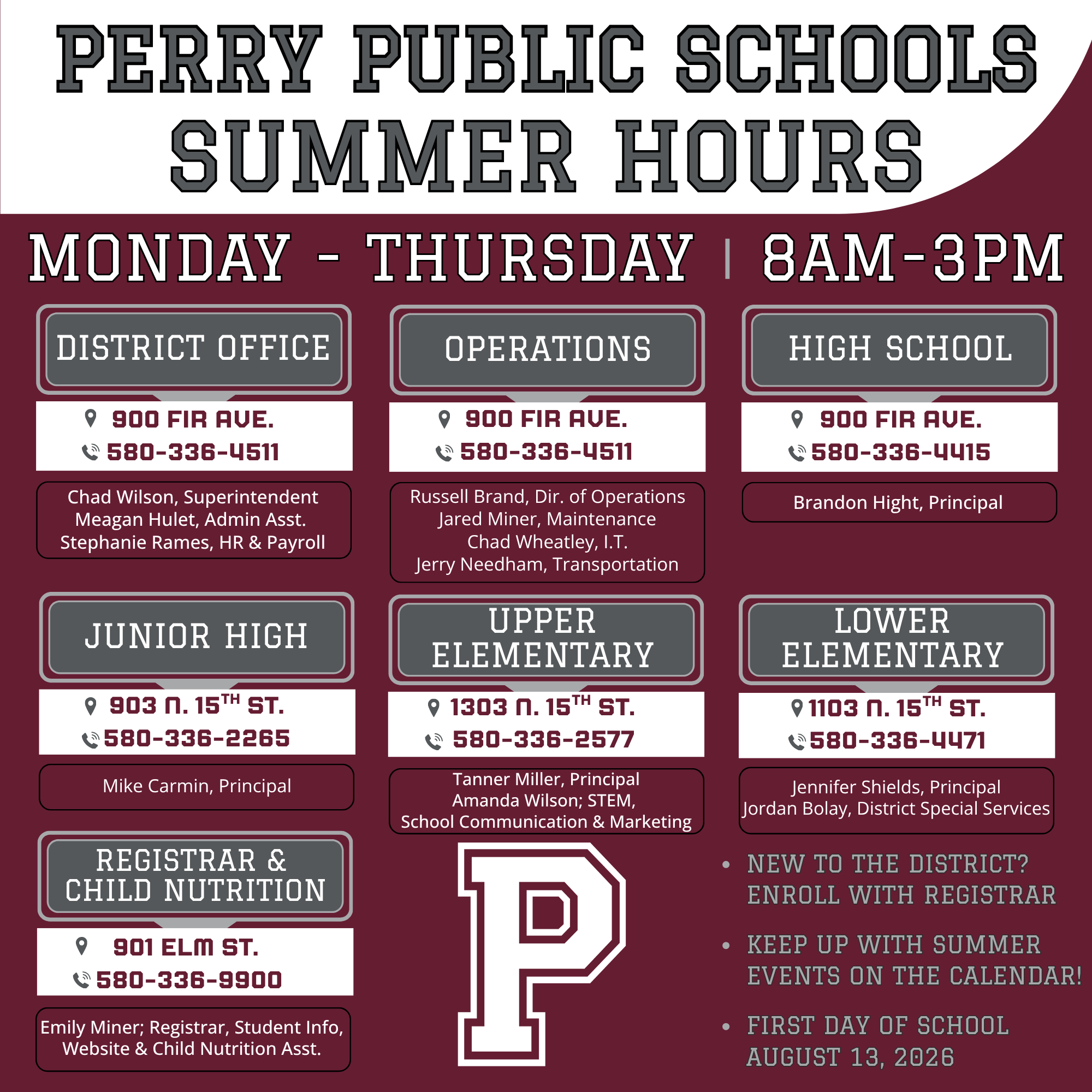 summer hours