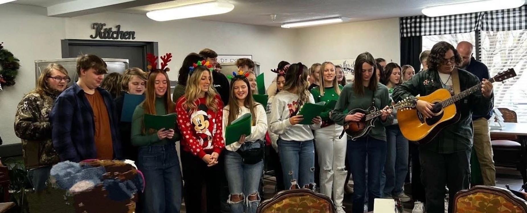 2024-25 Students singing Carols for Senior Citizens
