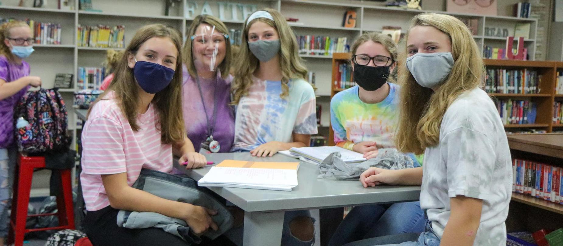 LMS students dress up for tie dye day