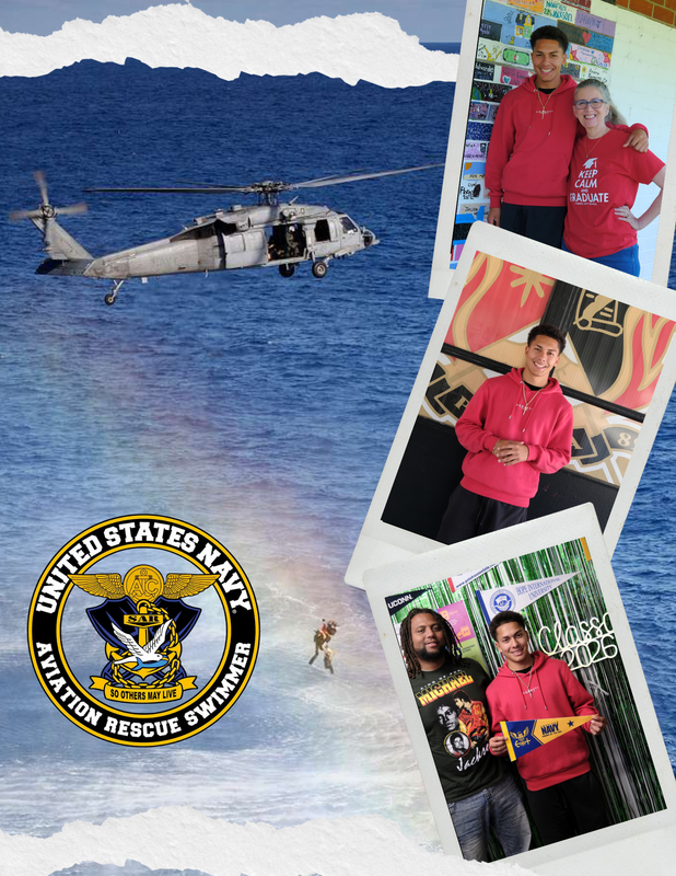 Senior Spotlight: Moises Lua - image with rescue swimmer