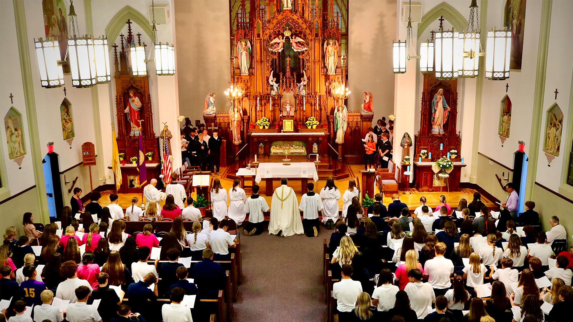 view of the OLSH Chapel from the choir loft