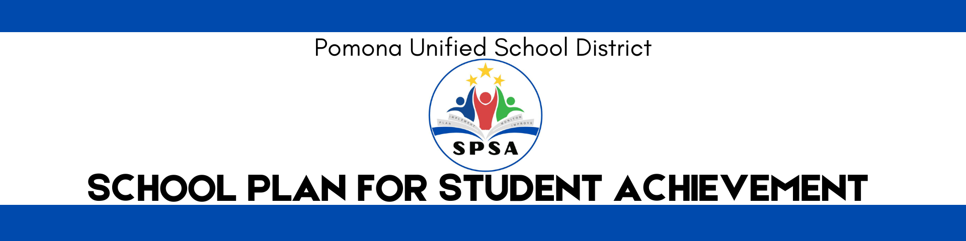 School Plan for Student Achievement Header