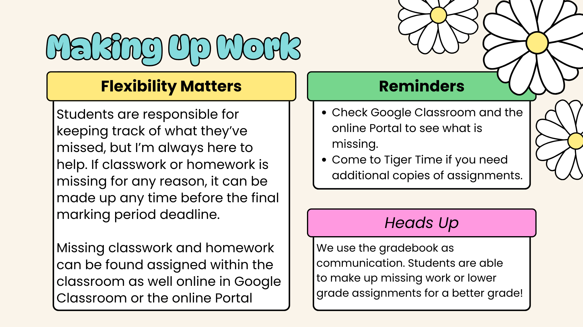 Make Up Work
