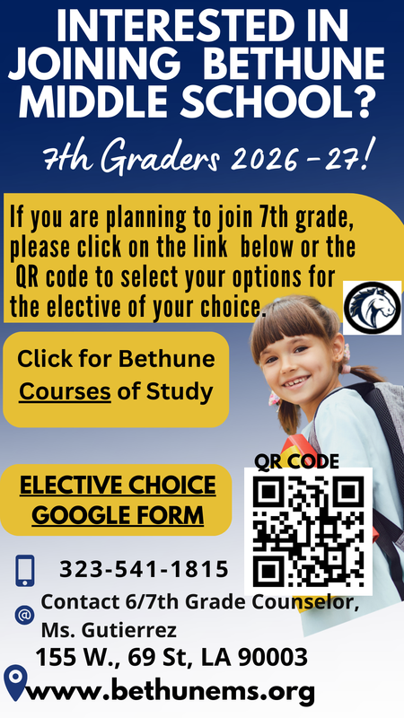 Joining Bethune Middle School??