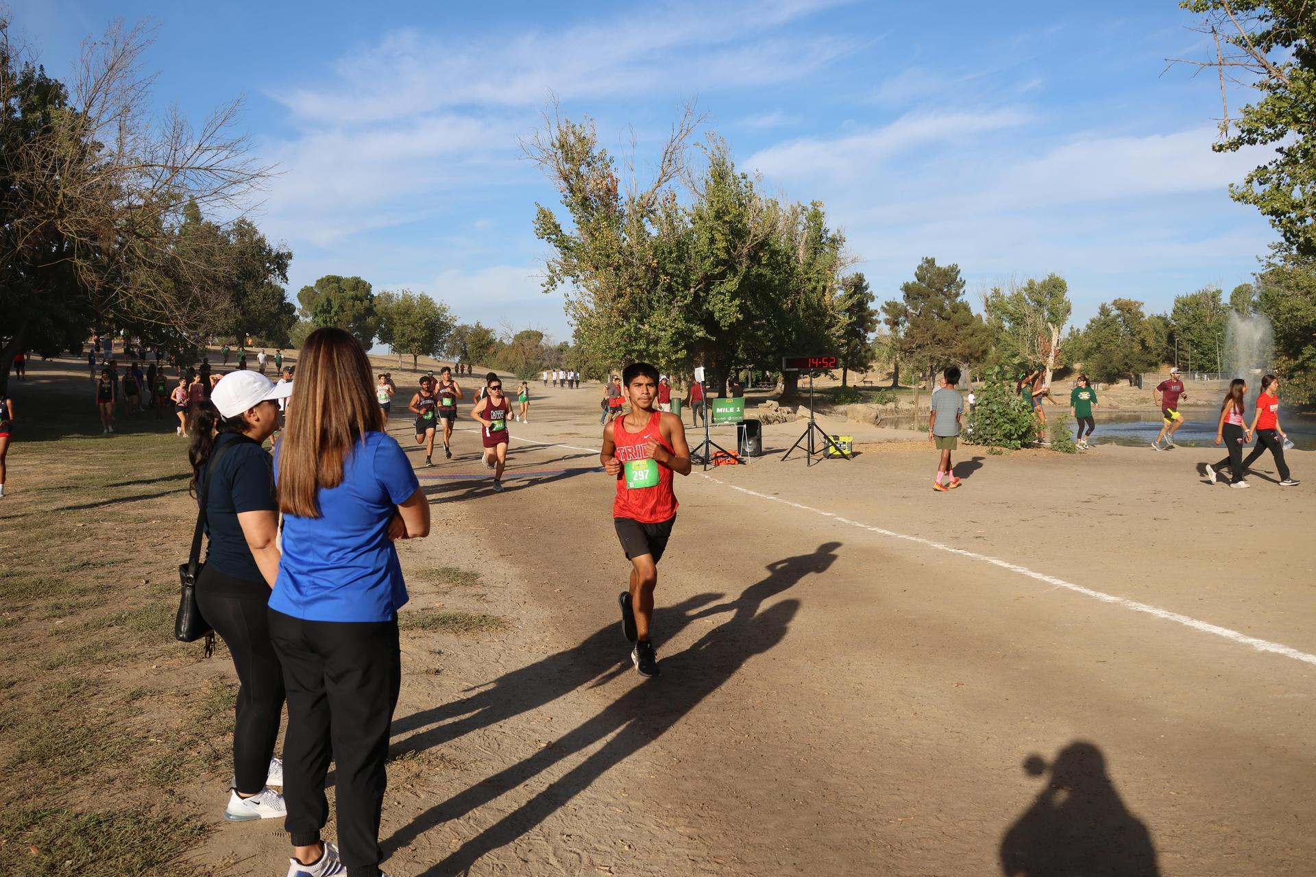 cross country runners in action