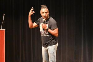 Terrence Talley visits CCHS