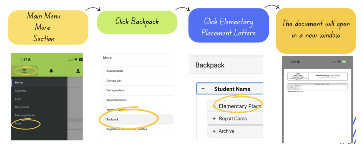 Elementary Placement Letters