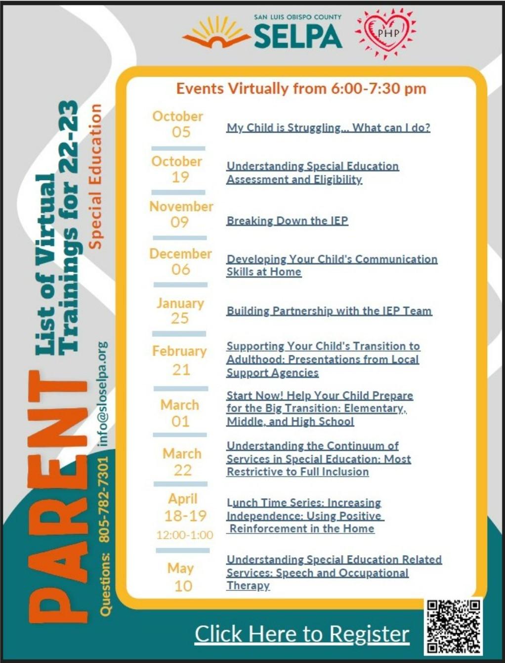SELPA flyer image