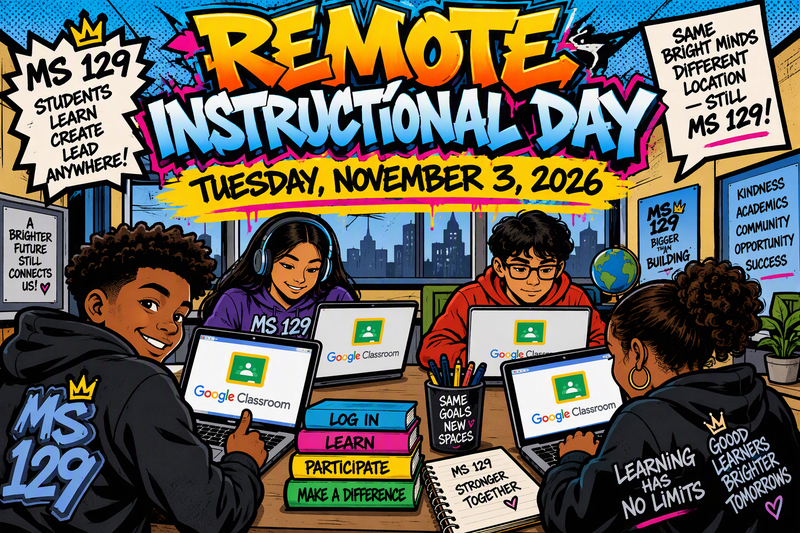 four students on laptops logged into Google Classrooms