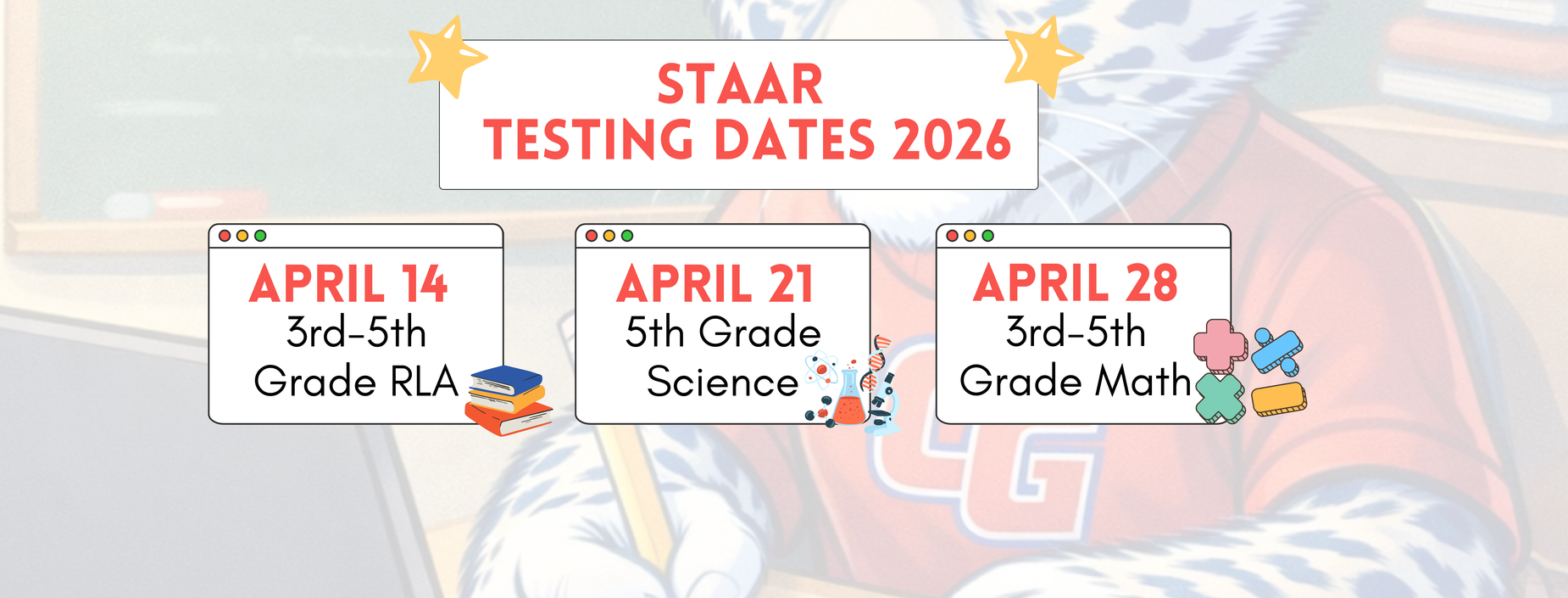 STAAR 2026 Testing Dates