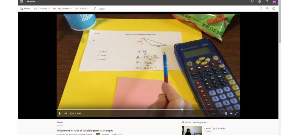 online math lesson