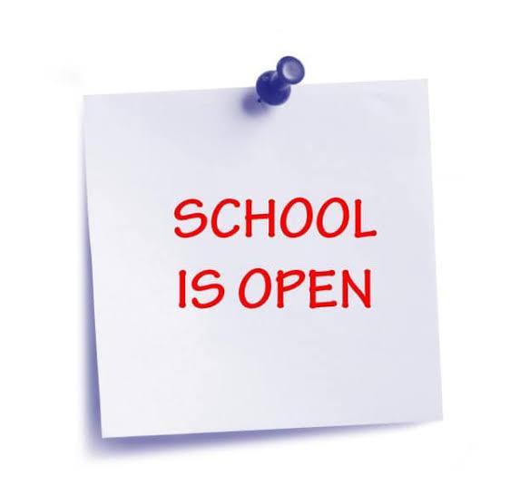 School Open: Friday, April 3