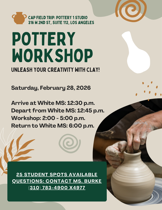 Pottery Workshop CAP Field Trip