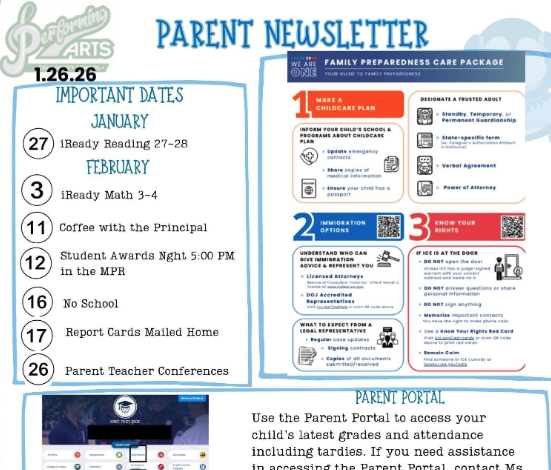 Parent Newsletter 1.26.26 Featured Photo