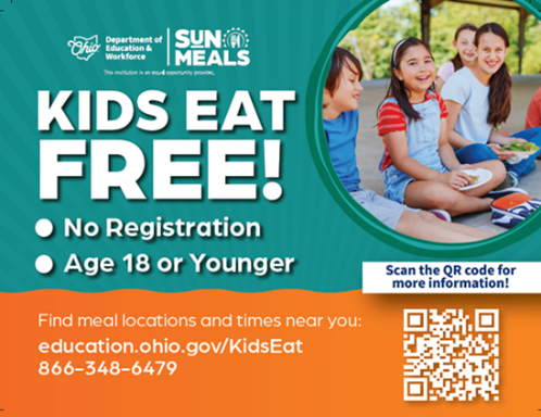 Summer meal program graphic