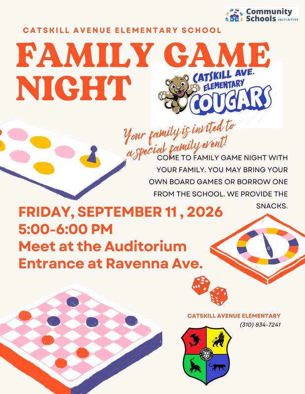 Family Game Night - English Flyer