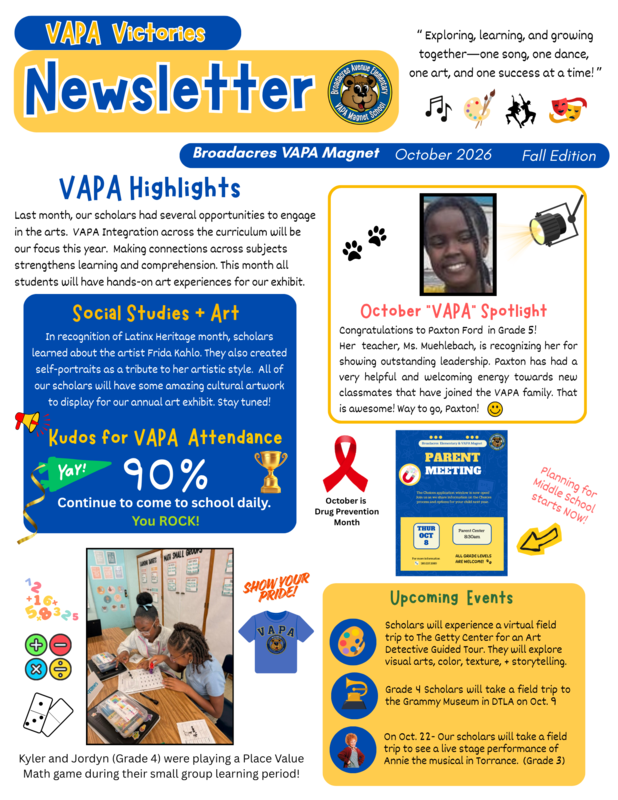 V.A.P.A Newsletter