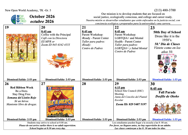 October news