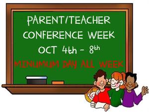 K-8 Conference Week - MIN DAYS