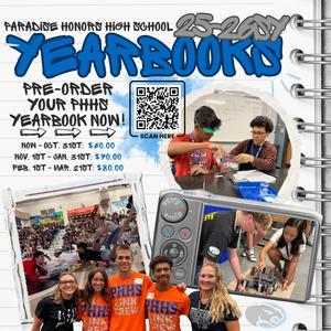 yearbook pre-order flyer