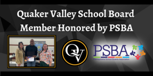 Image from the QVSB meeting with Stratton Nash receiving his PSBA Honor Roll Award