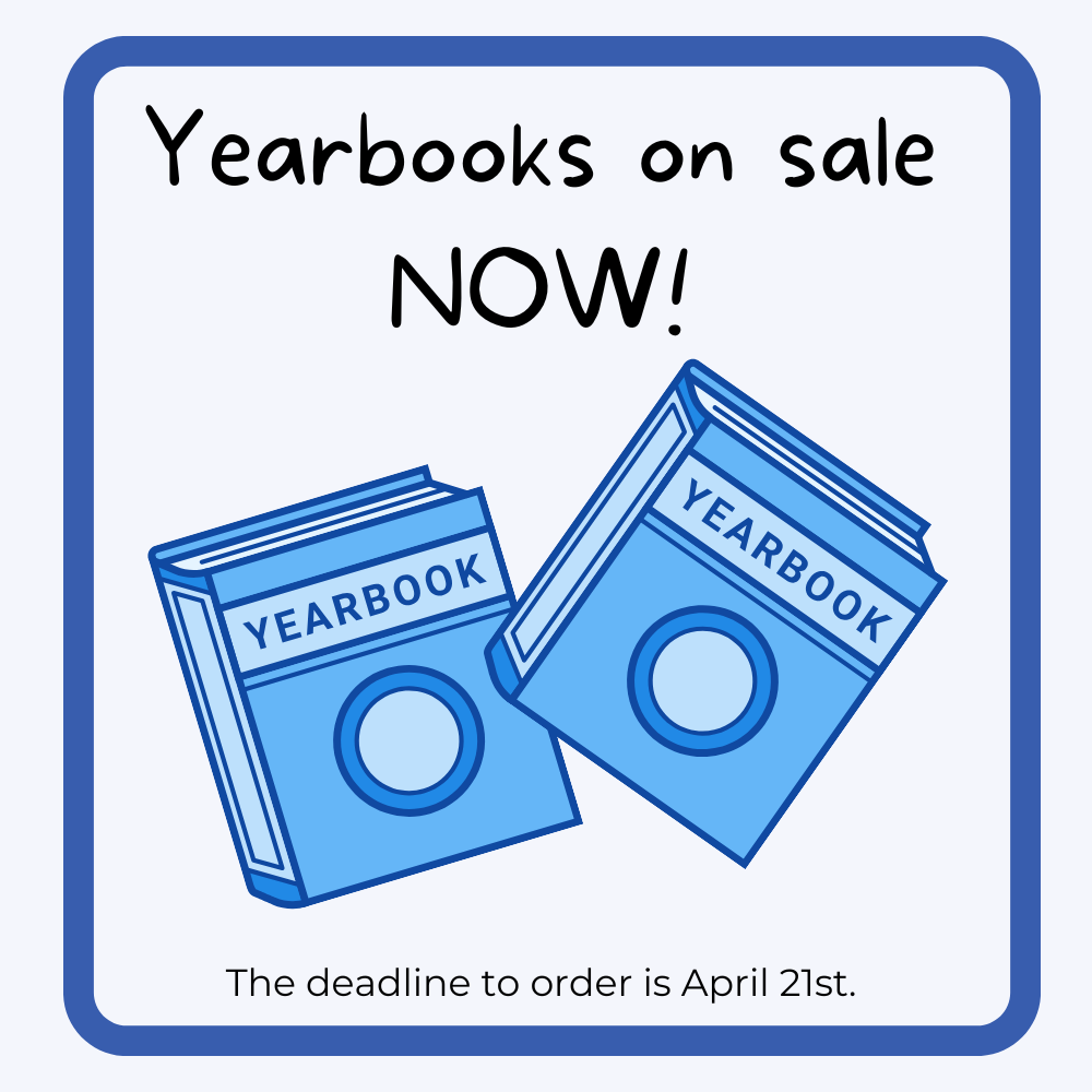Yearbooks are on sale now!