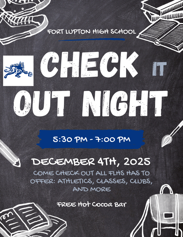 FLHS Check it Out Night Flier on 12/4/25 at 5:30 PM