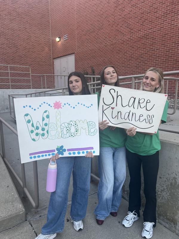 Riggs Student Greeting on the First Day of School