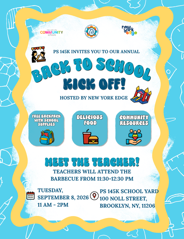 flyer for back to school event