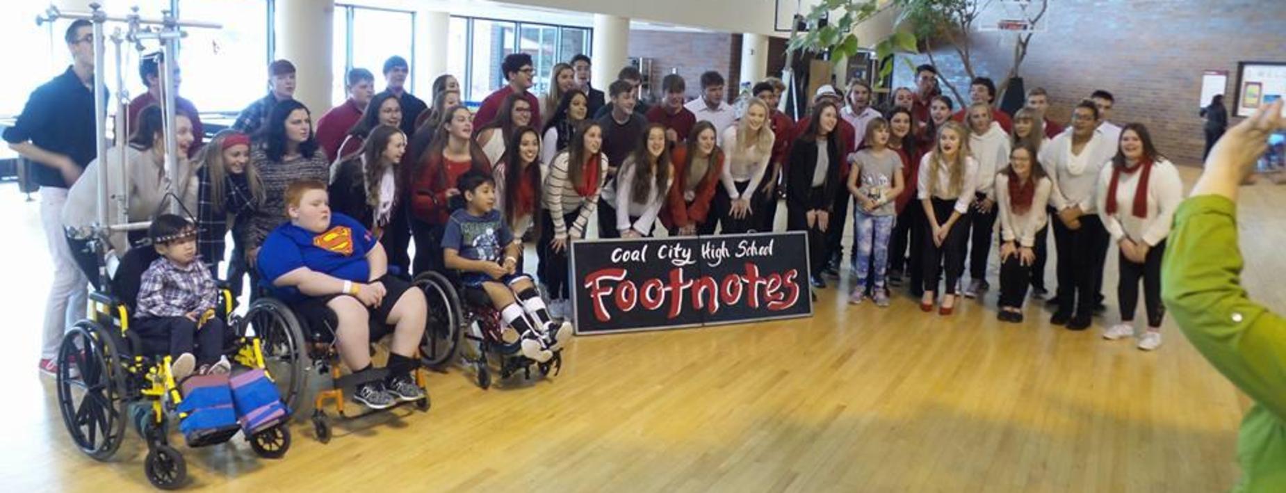 Visit to shriners hospital by CCHS Footnotes
