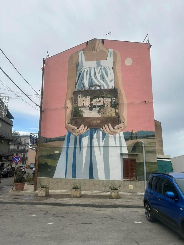 mural in sicily
