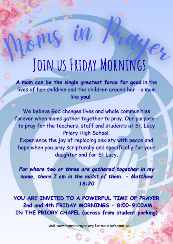 Join Moms in Prayer 2nd and 4th Friday's!