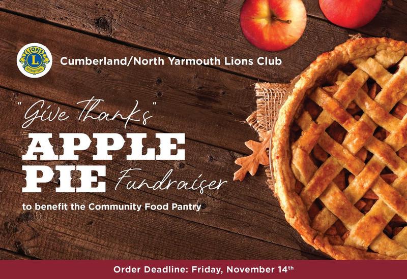 Annual "Give Thanks" Apple Pie Fundraiser
