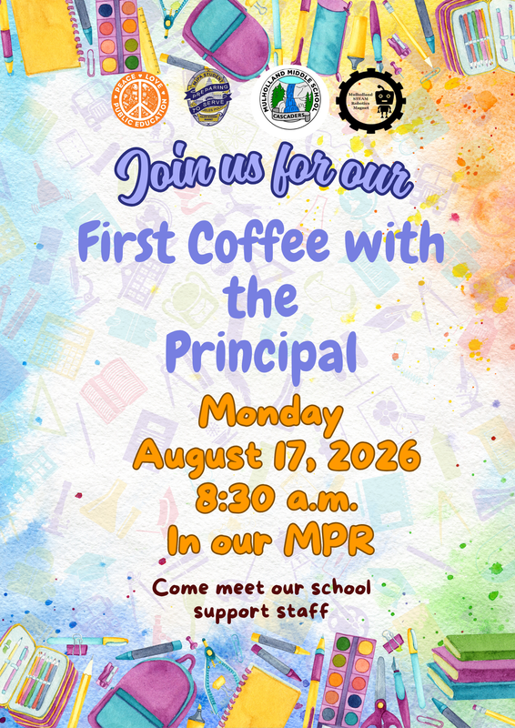 Coffee with the Principal - August 2026