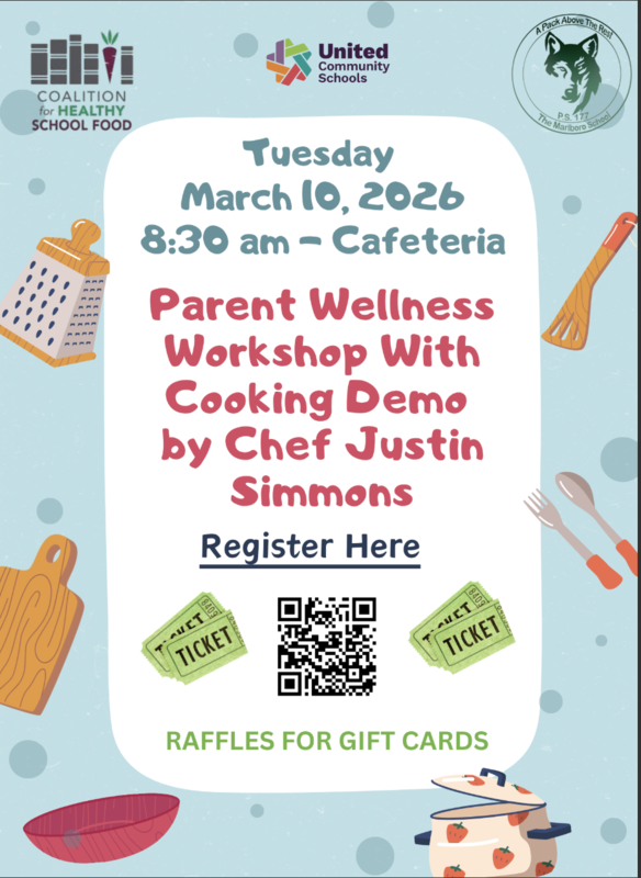 green tickets, qr code, chopping board, pot