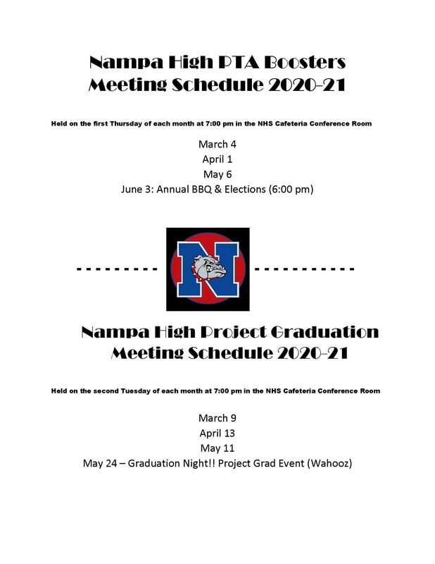 Booster Club/Project Grad Flyer