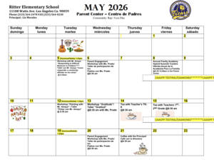May Calendar