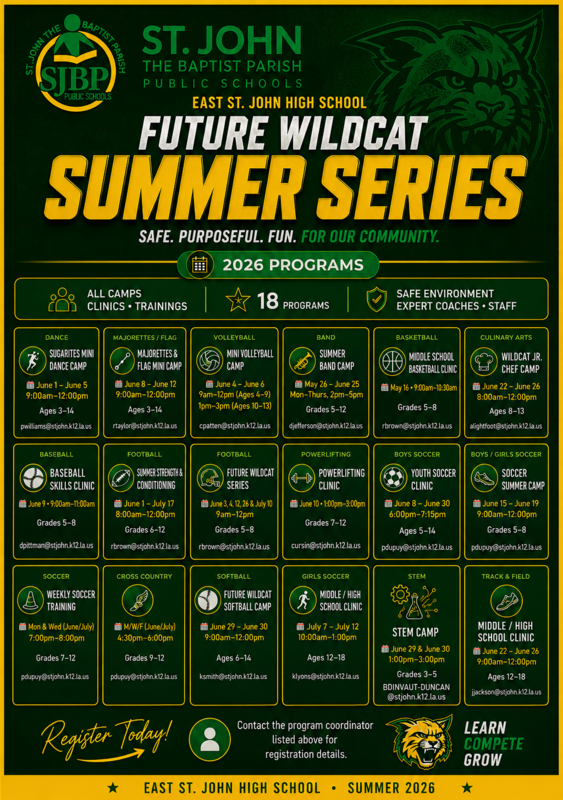 ESJH Summer 2026