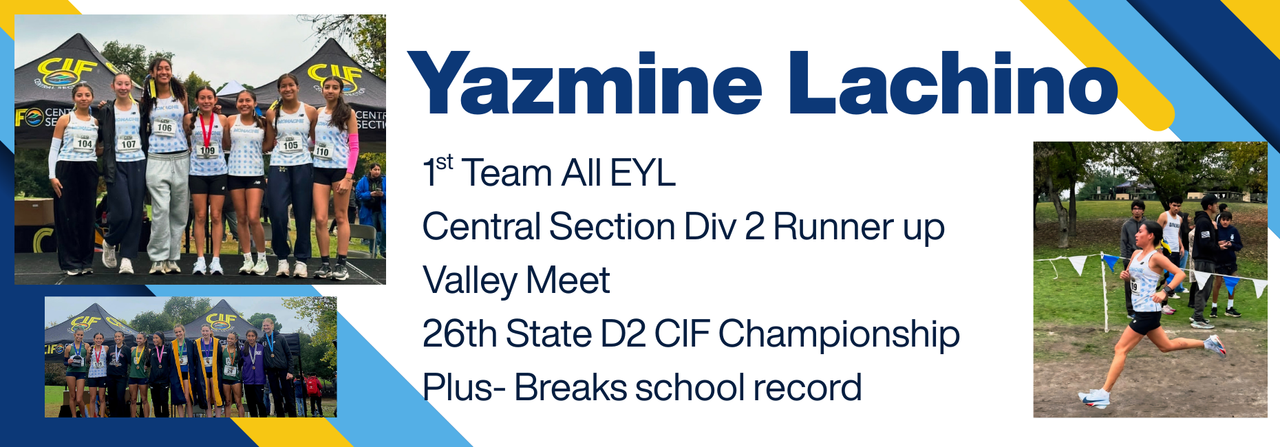 Yazmine Lachino - All eyl, valley runner up and 26th state