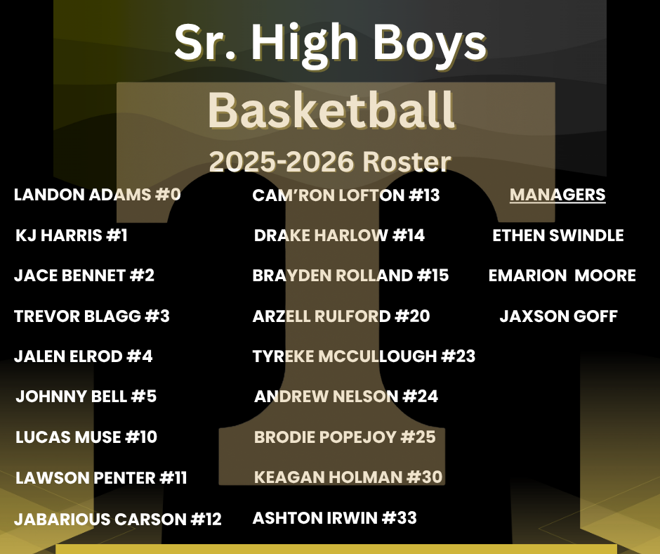 7th Grade Boys Basketball Roster