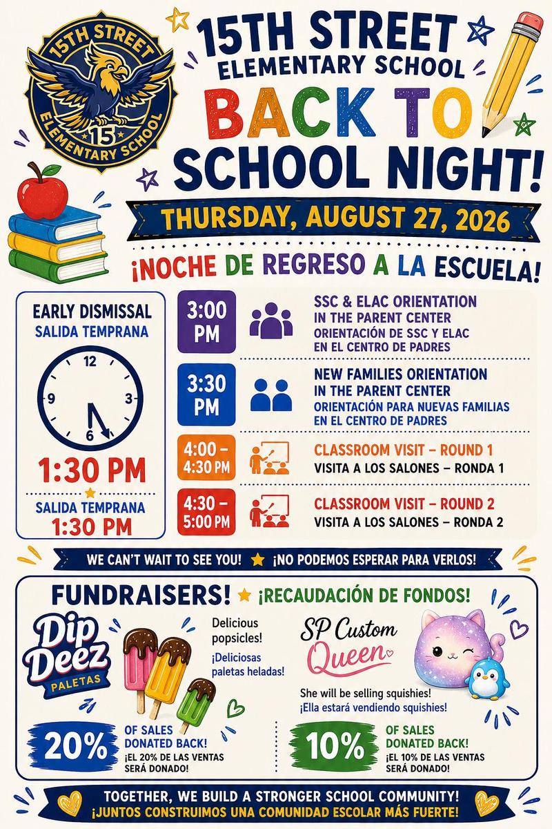 2026-2027 Back to School Night!