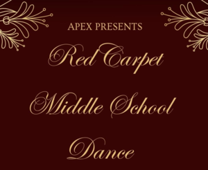 red velvet background with gold letters