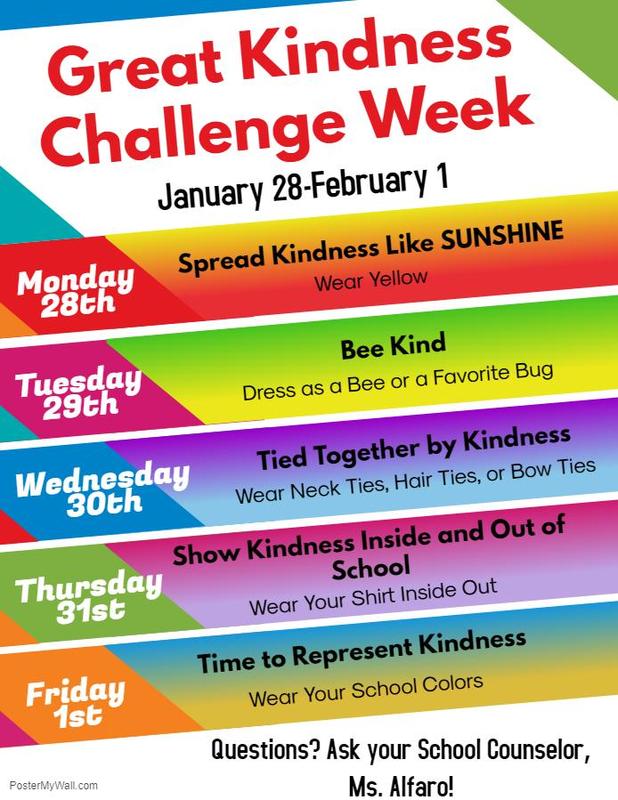 Great Kindness Challenge Week Poster